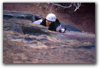 Woman Climbing